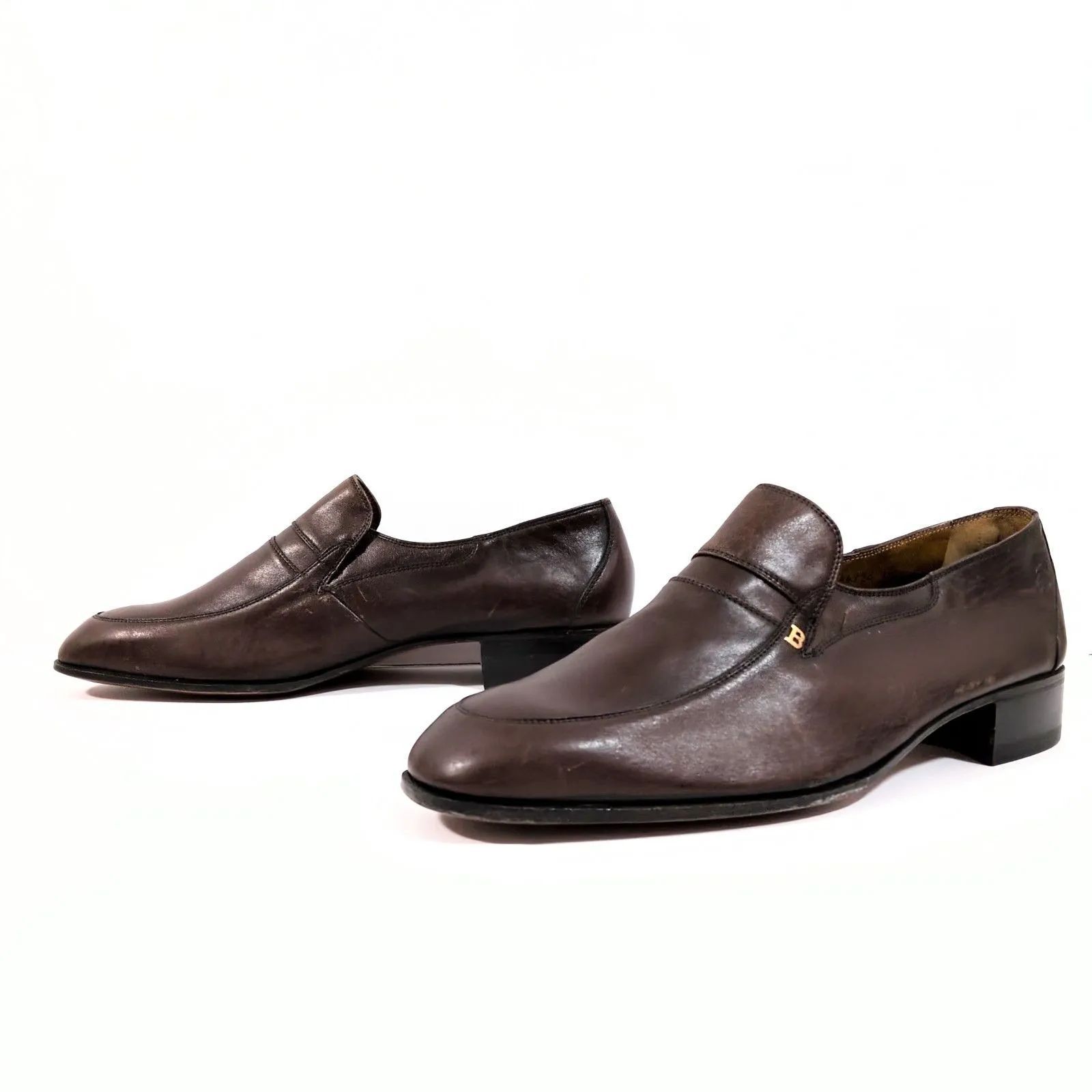 BALLY ブラウン 革靴 古着/USED] 80's スイス製 BALLY ドレスシューズ ： sn-601 : ユーロ