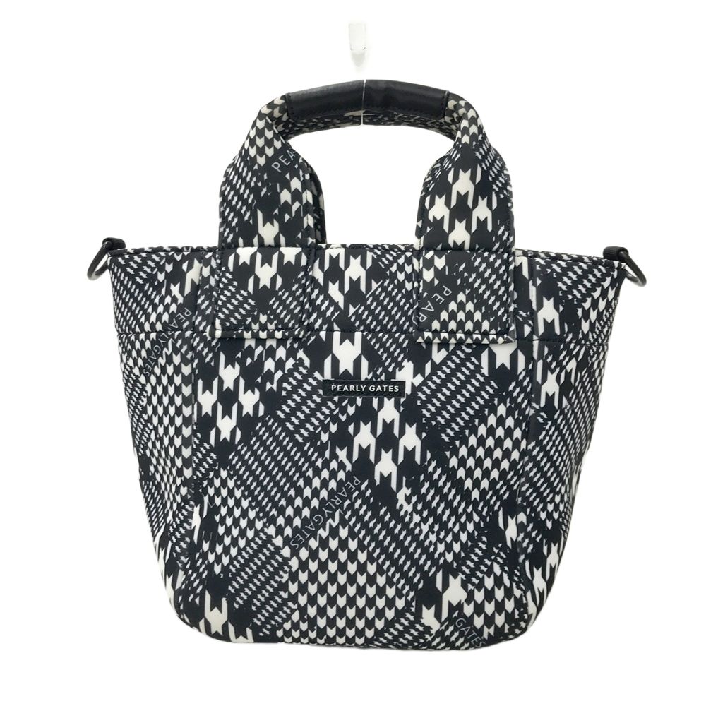 ✨希少✨PEARLY GATES ゴルフバッグ ラウンドバッグ 千鳥柄 PEARLY GATES パーリーゲイツ カートバッグ 千鳥アーガイル柄 ネイビー