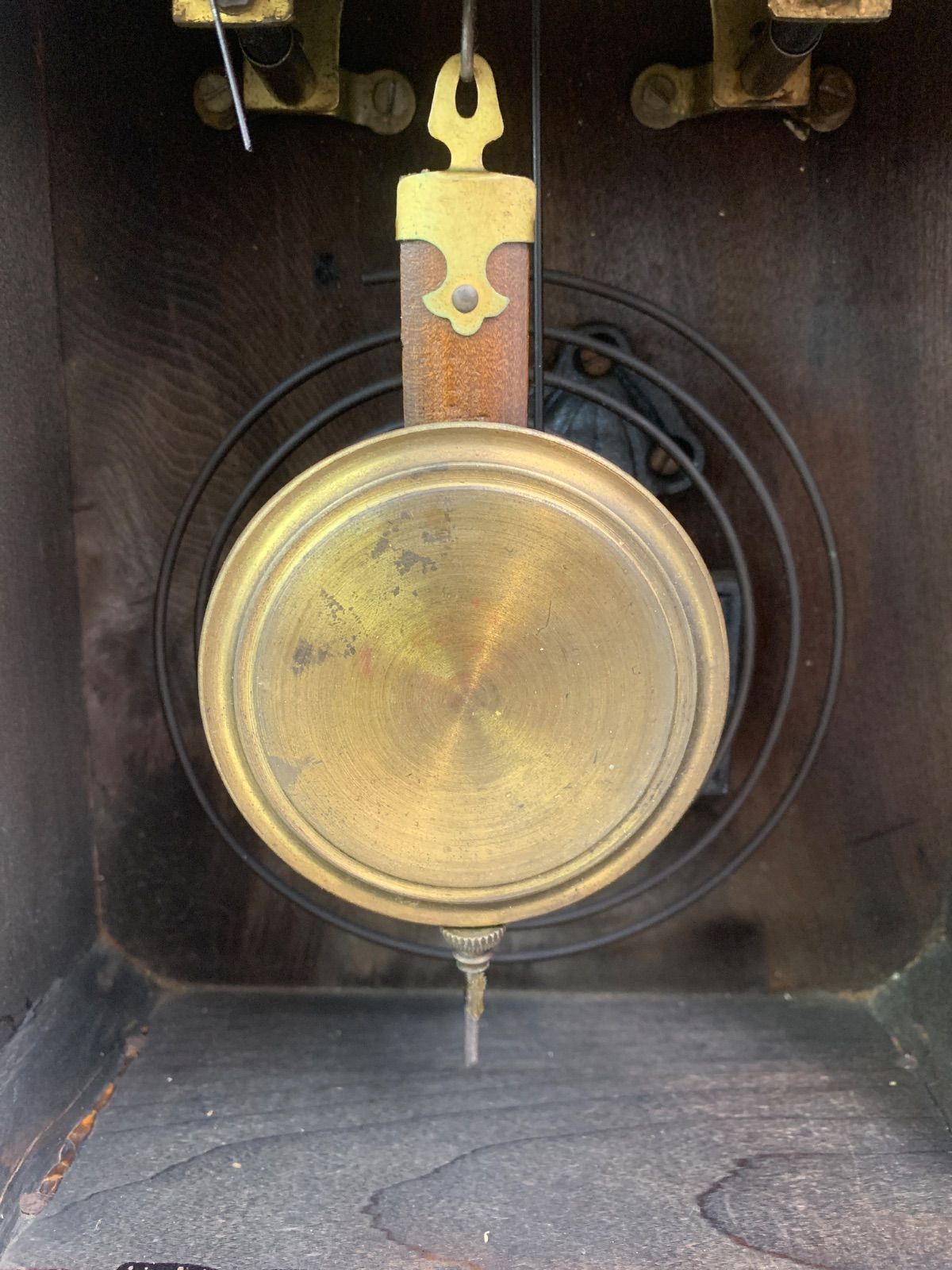 わ*ん様 ジャンク ボンボン時計 ゼンマイ欠品 昭和レトロ 当時物 インテリア わ*ん様 ジャンク ボンボン時計 ゼンマイ欠品 昭和レトロ 当時物