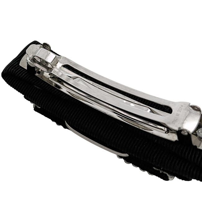 サルヴァトーレ フェラガモ バレッタ ブラック ヴァラ 美品 キャンバス