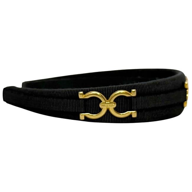 サルヴァトーレ フェラガモ カチューシャ カーキグリーン ガンチーニ