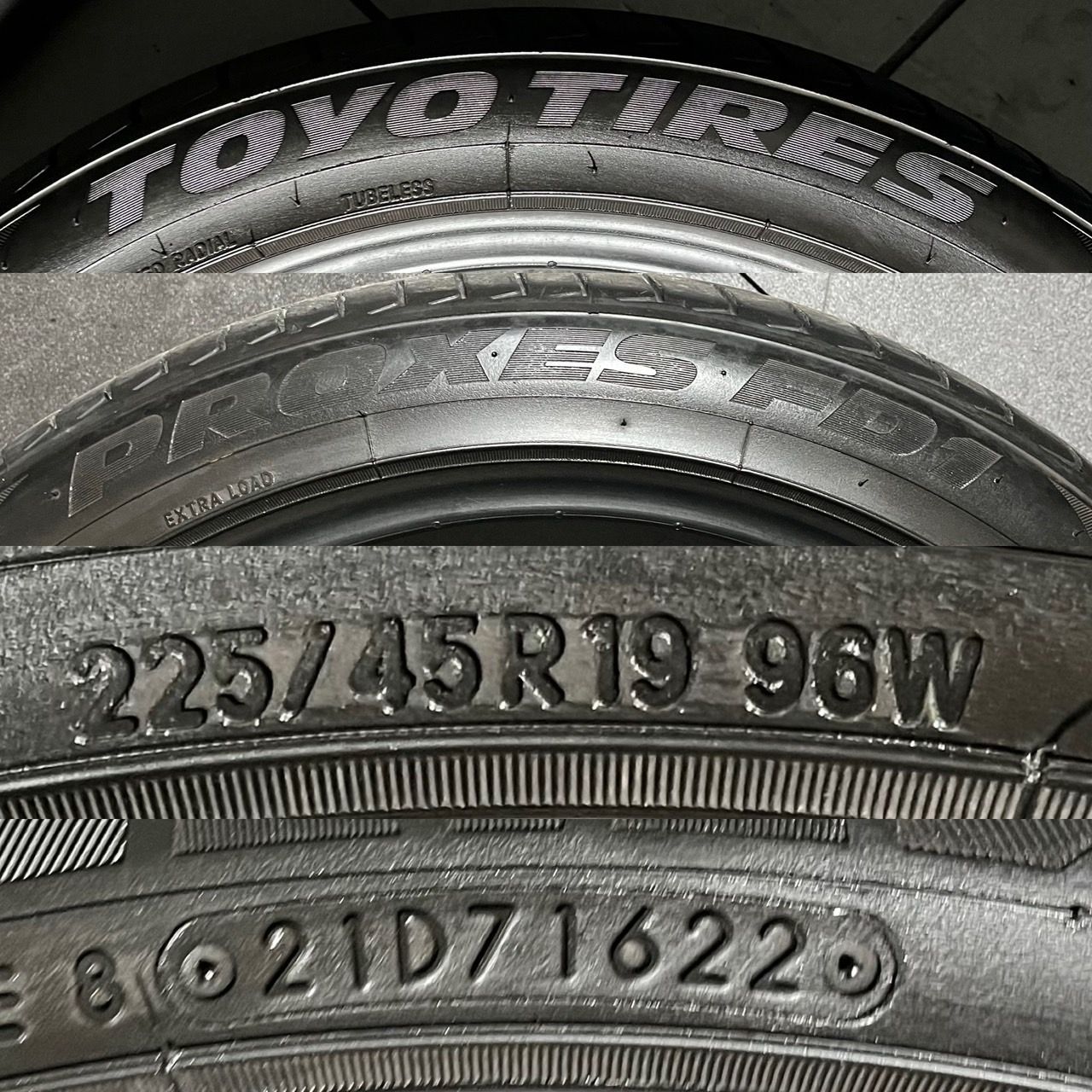 2022年製 約6.6分山 トーヨータイヤ TOYO TIRES プロクセス PROXES FD1 