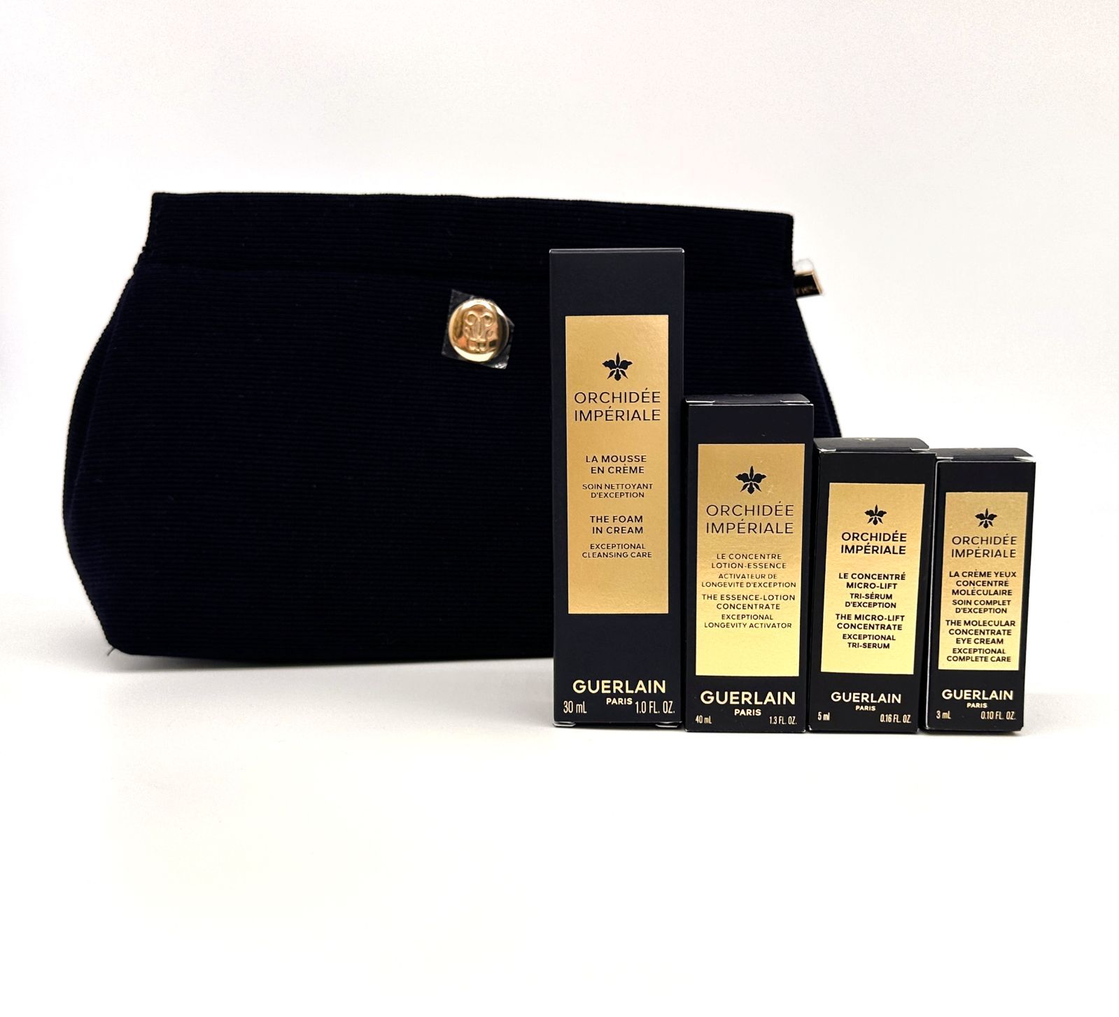 【GUERLAIN】 オーキデ インペリアル サンプル 5点&ポーチ GUERLAIN】 ゲラン オーキデ アンペリアル 5点セット ポーチ付 - メルカリ