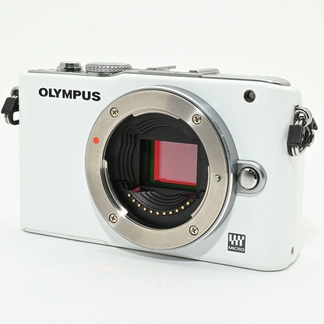 良品＞ OLYMPUS ミラーレス一眼 PEN Lite E-PL3 ボディ ホワイト