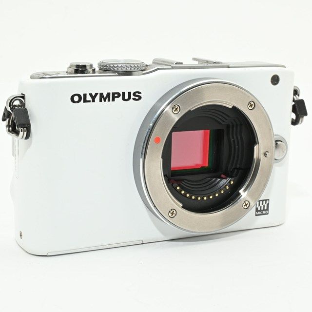 良品＞ OLYMPUS ミラーレス一眼 PEN Lite E-PL3 ボディ ホワイト