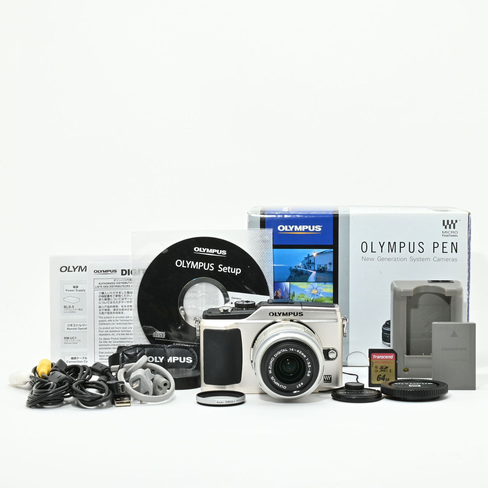 良品＞ OLYMPUS ミラーレス一眼 E-PL2 レンズキット ゴールド