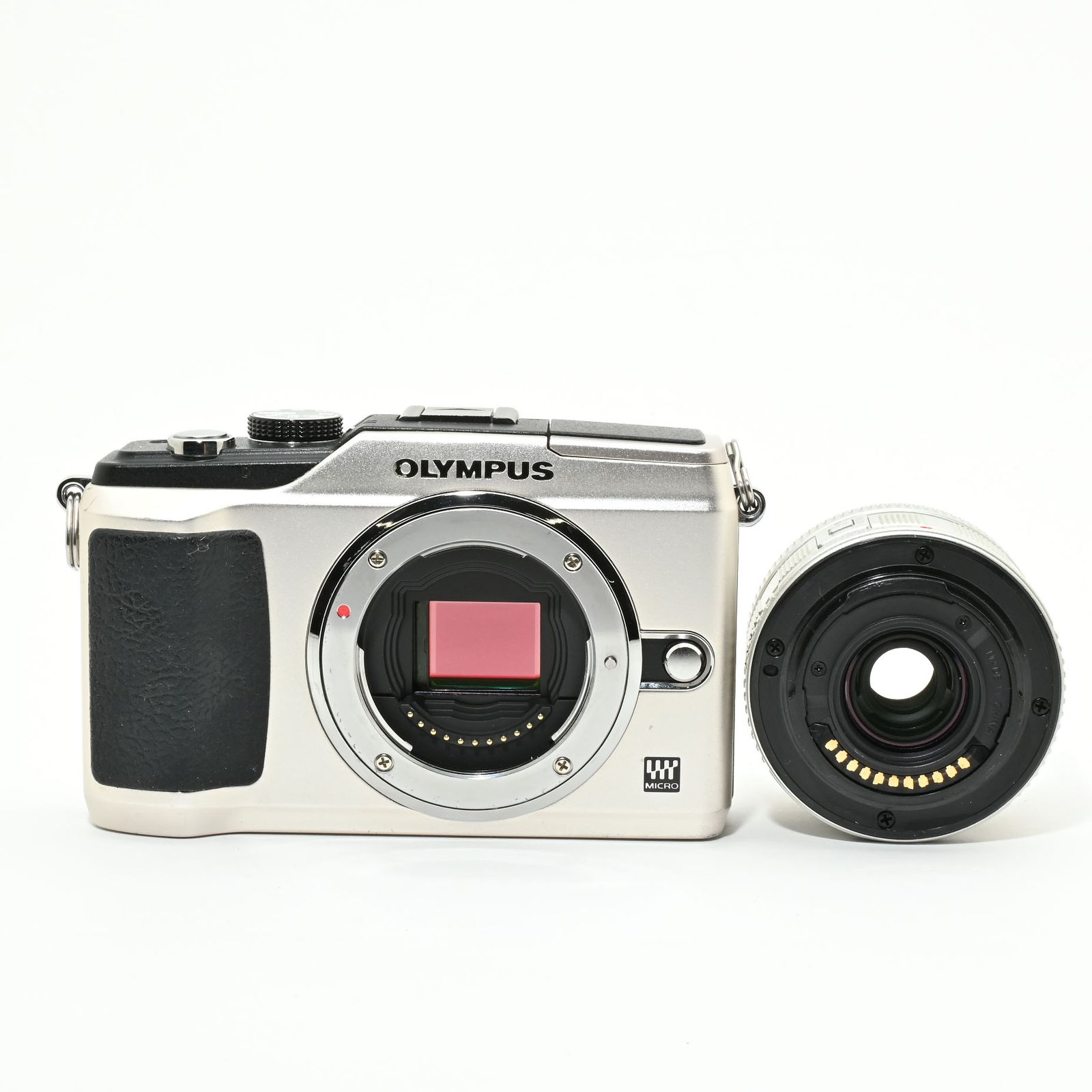 良品＞ OLYMPUS ミラーレス一眼 E-PL2 レンズキット ゴールド