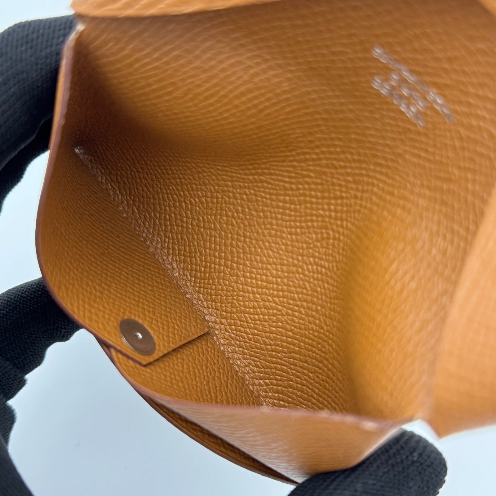 エルメス HERMES カルヴィ カードケース 名刺入れ ブラウン系 茶