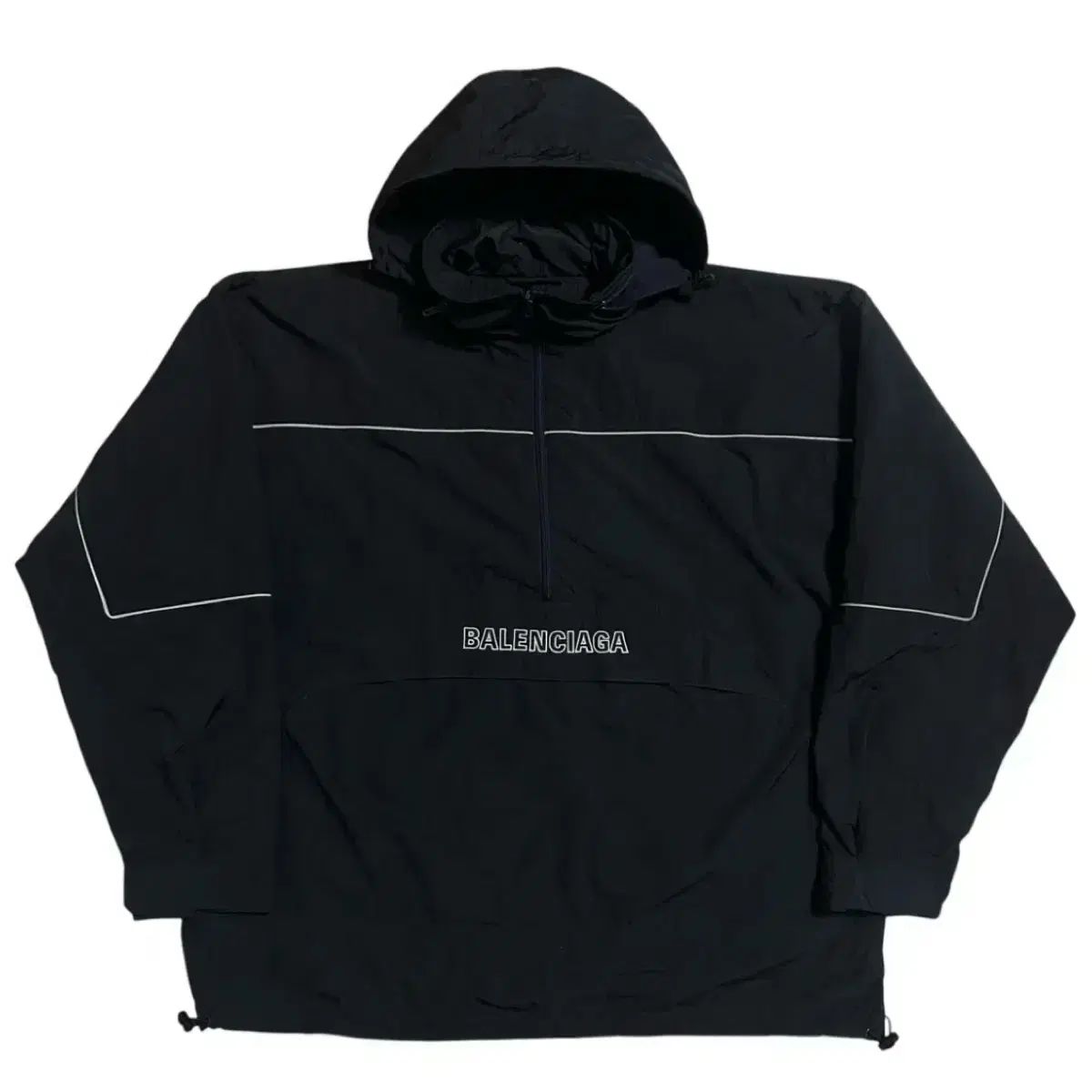 バレンシアガ リフレクティブ ネイビー アノラック ウィンドブレーカー