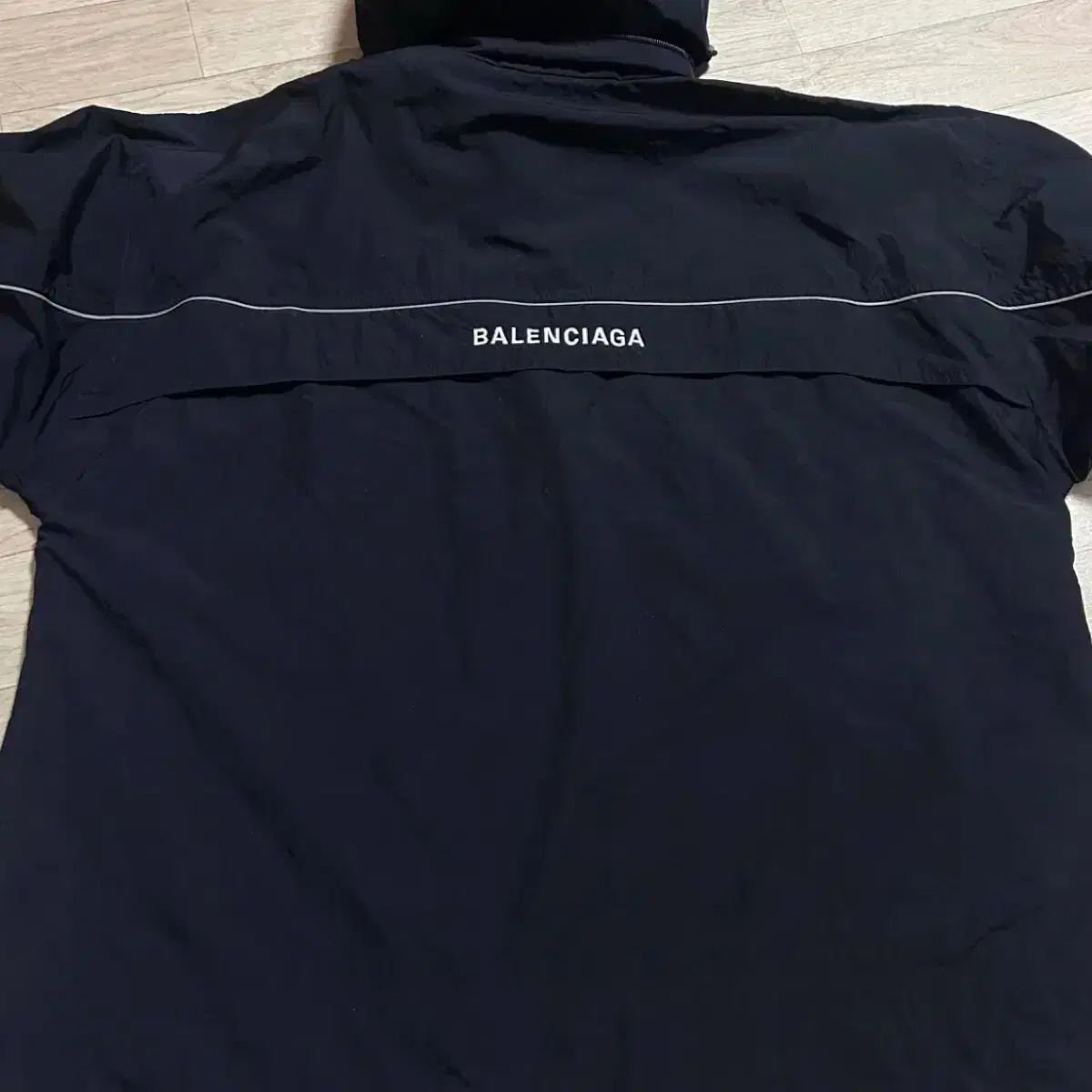 バレンシアガ リフレクティブ ネイビー アノラック ウィンドブレーカー