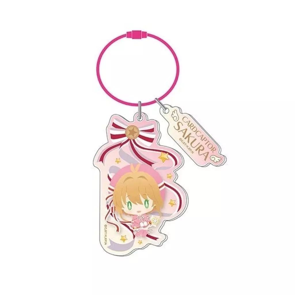 中古】キーホルダー 1.木之本桜(A) ワイヤープレートキーホルダー