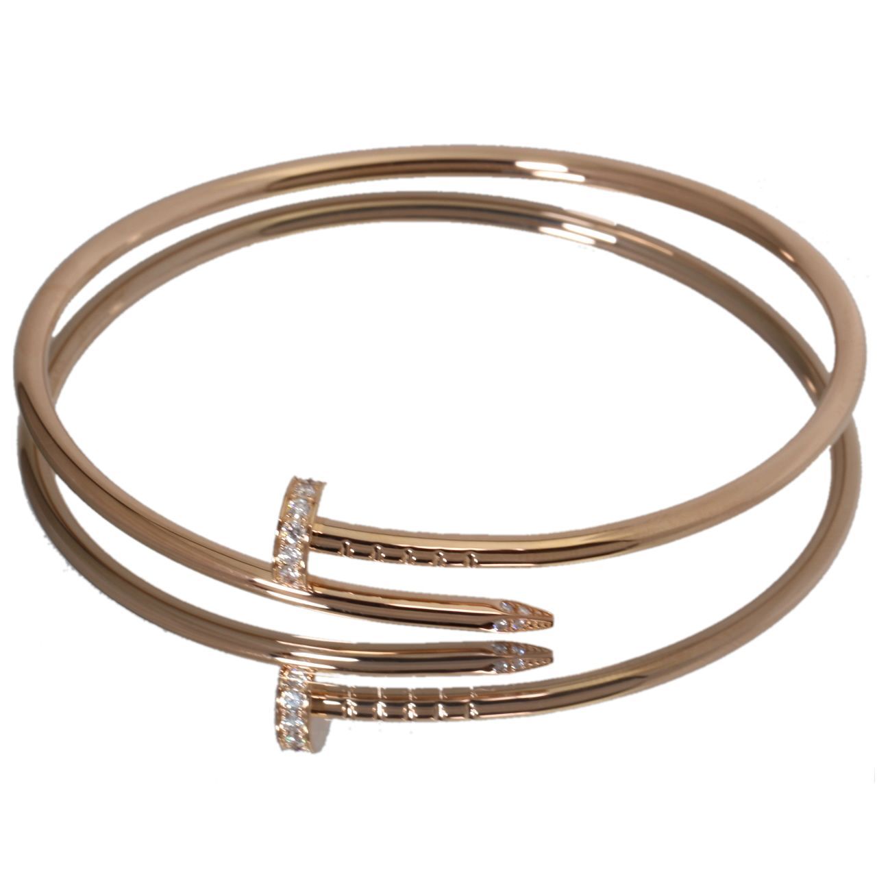 美品 カルティエ Cartier ジュストアンクル SM 純正ダイヤ 