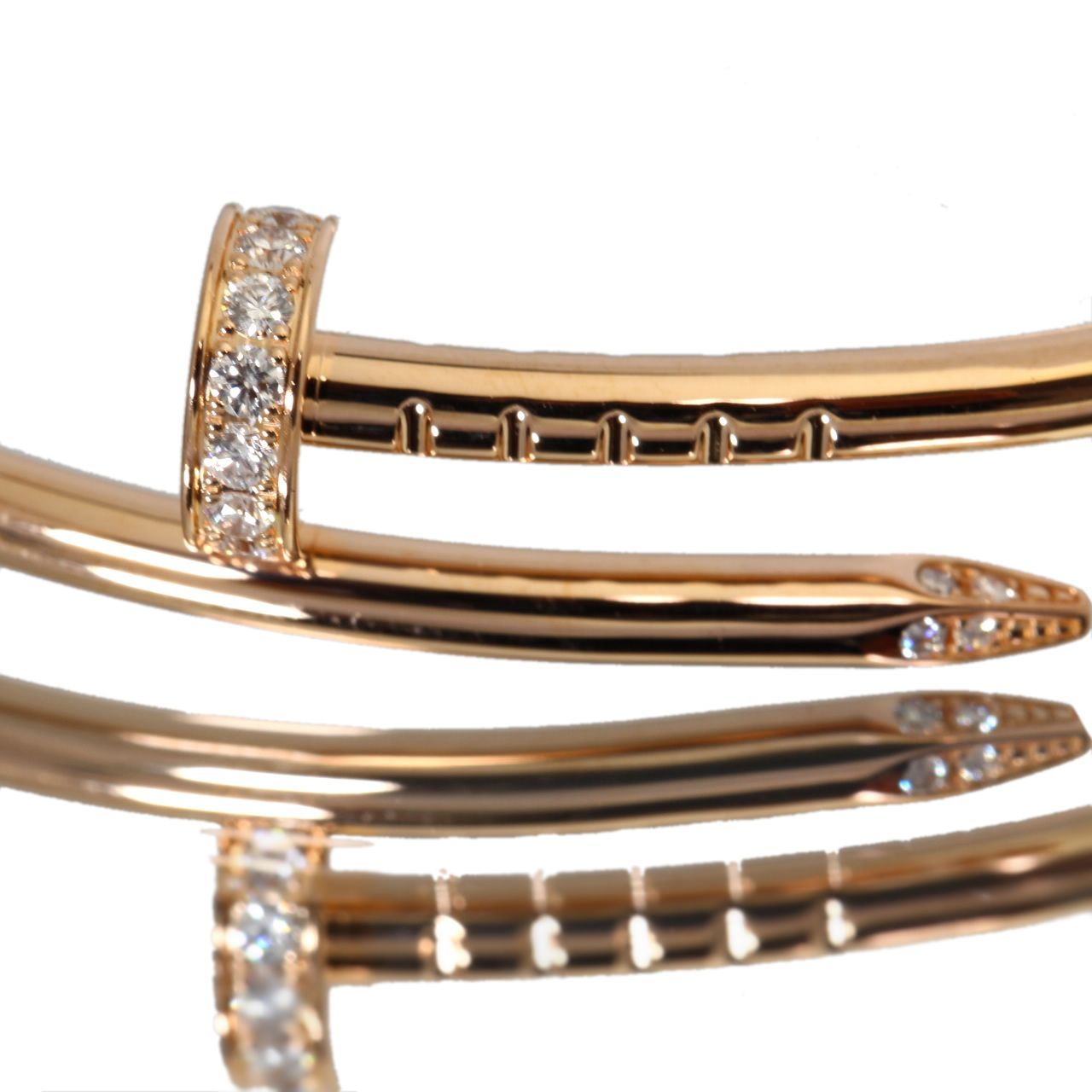 美品 カルティエ Cartier ジュストアンクル SM 純正ダイヤ 