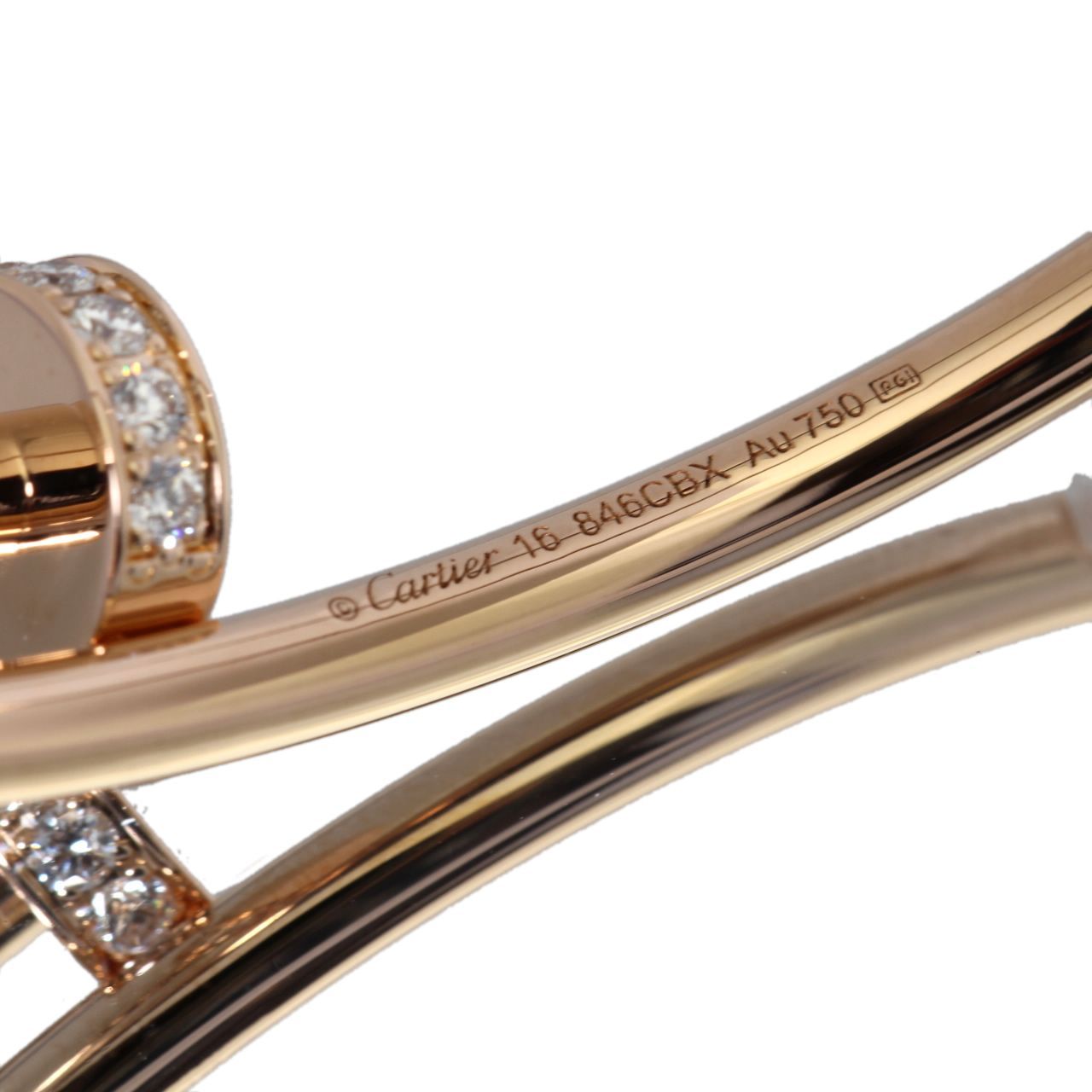 美品 カルティエ Cartier ジュストアンクル SM 純正ダイヤ