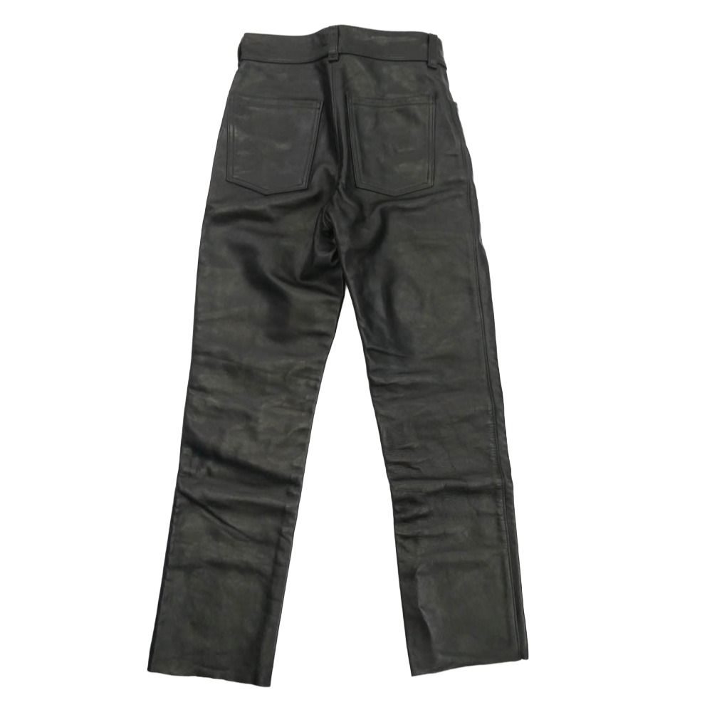 美品　VANSON USA製 レザーパンツ 牛革　ブラック　サイズ30 VANSON バンソン USA製 レザー パンツ ブラック系 30【中古】 - メルカリ