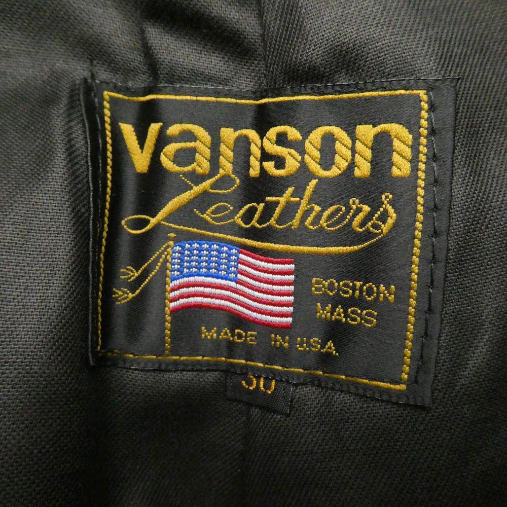 VANSON バンソン USA製 レザー パンツ ブラック系 30【中古】 - メルカリ