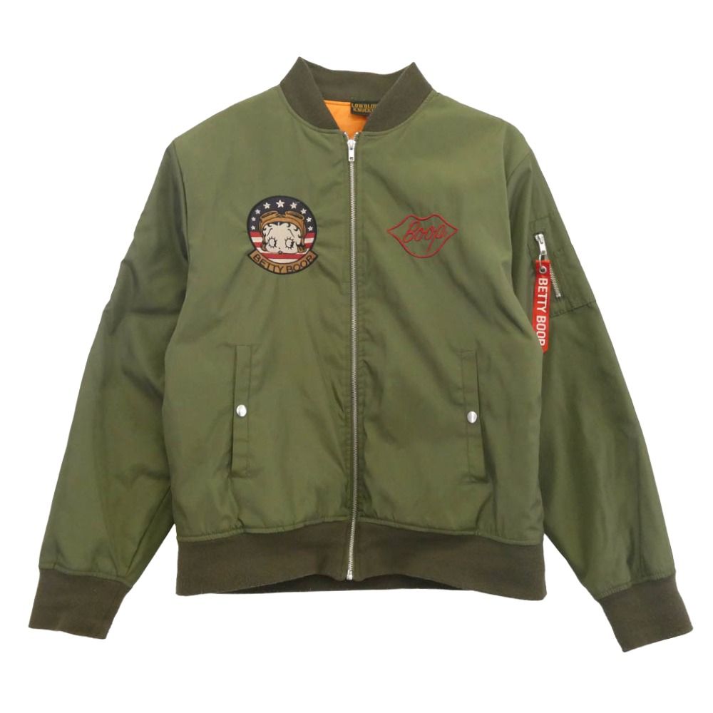ローブローナックル lowblow knuckle BETTY BOOP MA-1 ミリタリー ローブローナックル lowblow knuckle BETTY BOOP MA-1 ミリタリー