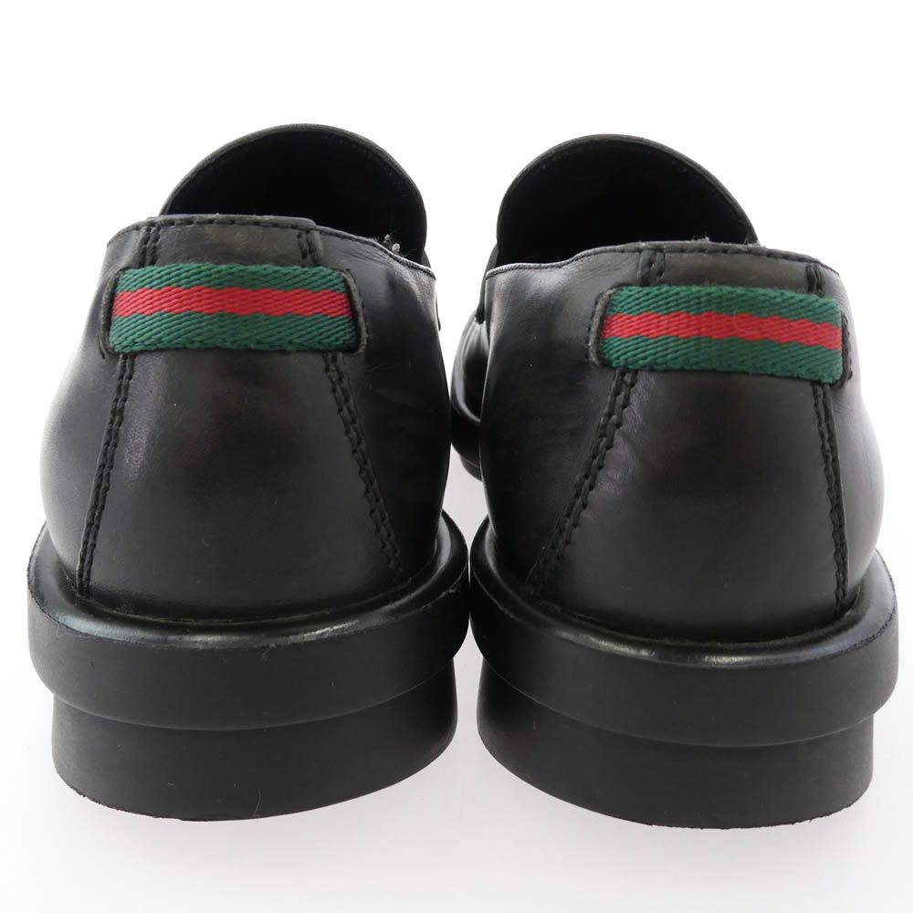 GUCCI グッチ 6067 スクエアトゥ シェリーライン レザー ローファー