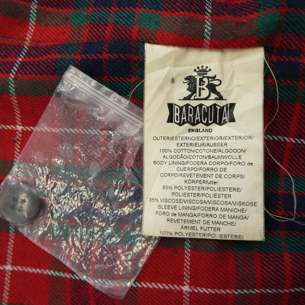 BARACUTA バラクータ 英国製 millerain 137 Project G-9 裏地チェック