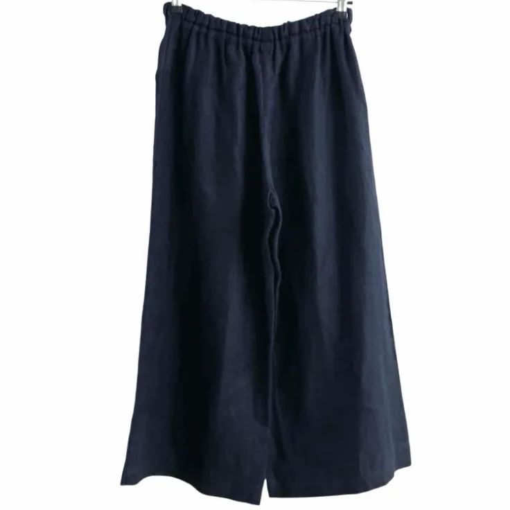 登美 群言堂 石見銀山 リネン 麻 ワイドパンツ - メルカリ