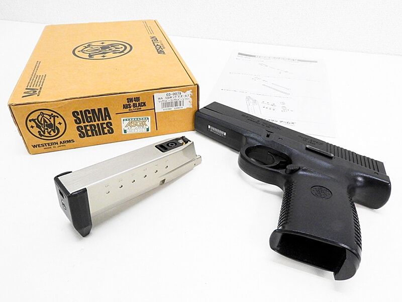 ウエスタンアームズ WA S&W40F シグマ ガスガン ASGK刻印有り ウエスタンアームズ WA S&W40F シグマ ガスガン ASGK刻印有り