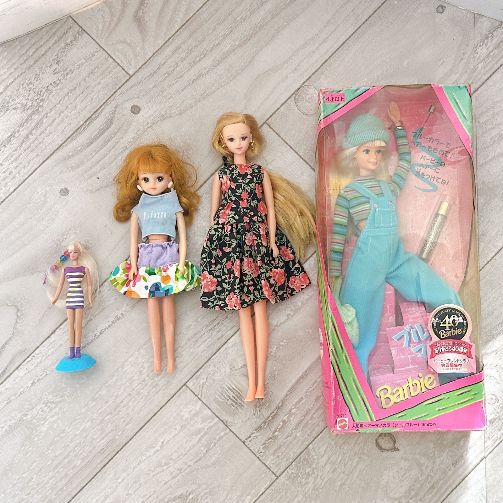 未使用バービー 1997年 ブルーマジック 40周年＋バービー、リカちゃん