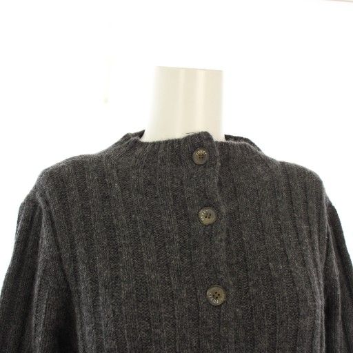 フォクシー FOXEY カーディガン ニット カシミヤ 長袖 40 グレー 10086