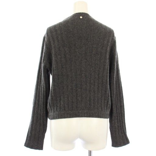 フォクシー FOXEY カーディガン ニット カシミヤ 長袖 40 グレー 10086