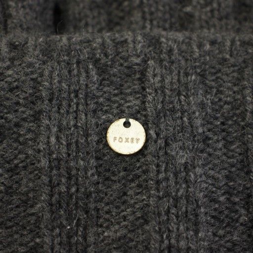 フォクシー FOXEY カーディガン ニット カシミヤ 長袖 40 グレー 10086
