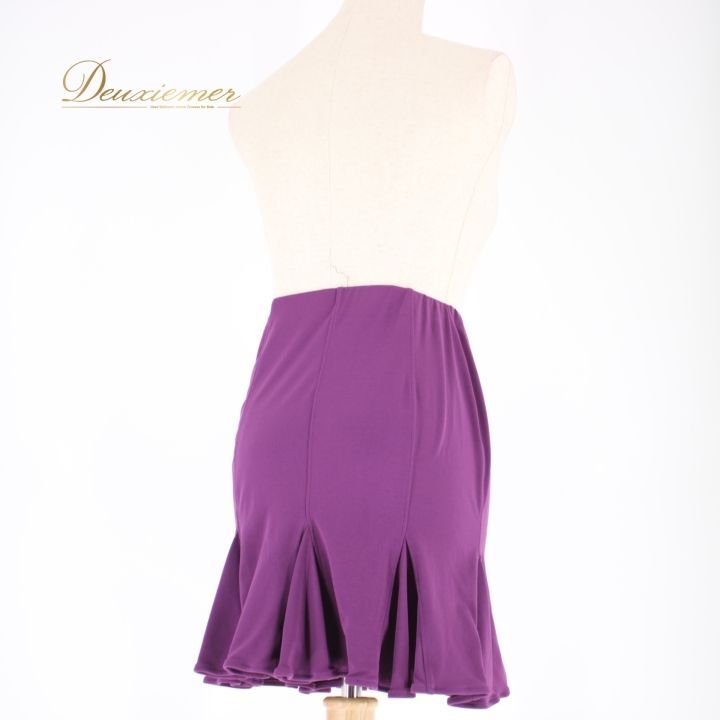 チャコット 社交ダンス スカート L 紫 パープル系 ダンス 定価42900円