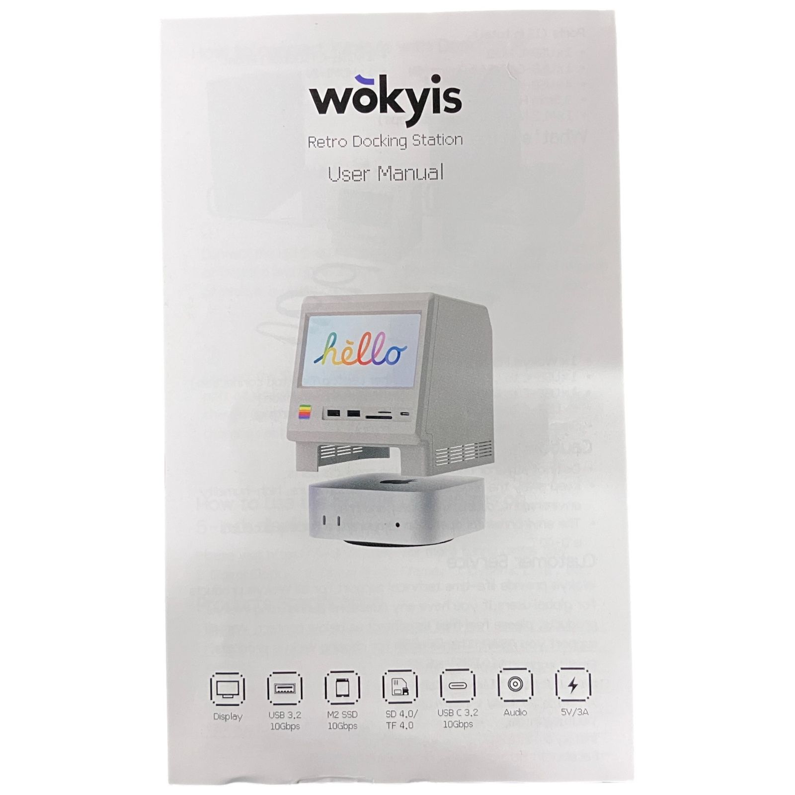 Wokyis M5 5インチモニター レトロデザインドックステーション Amazon.co.jp: Wokyis M5 レトロデザインドックステーション（Mac mini