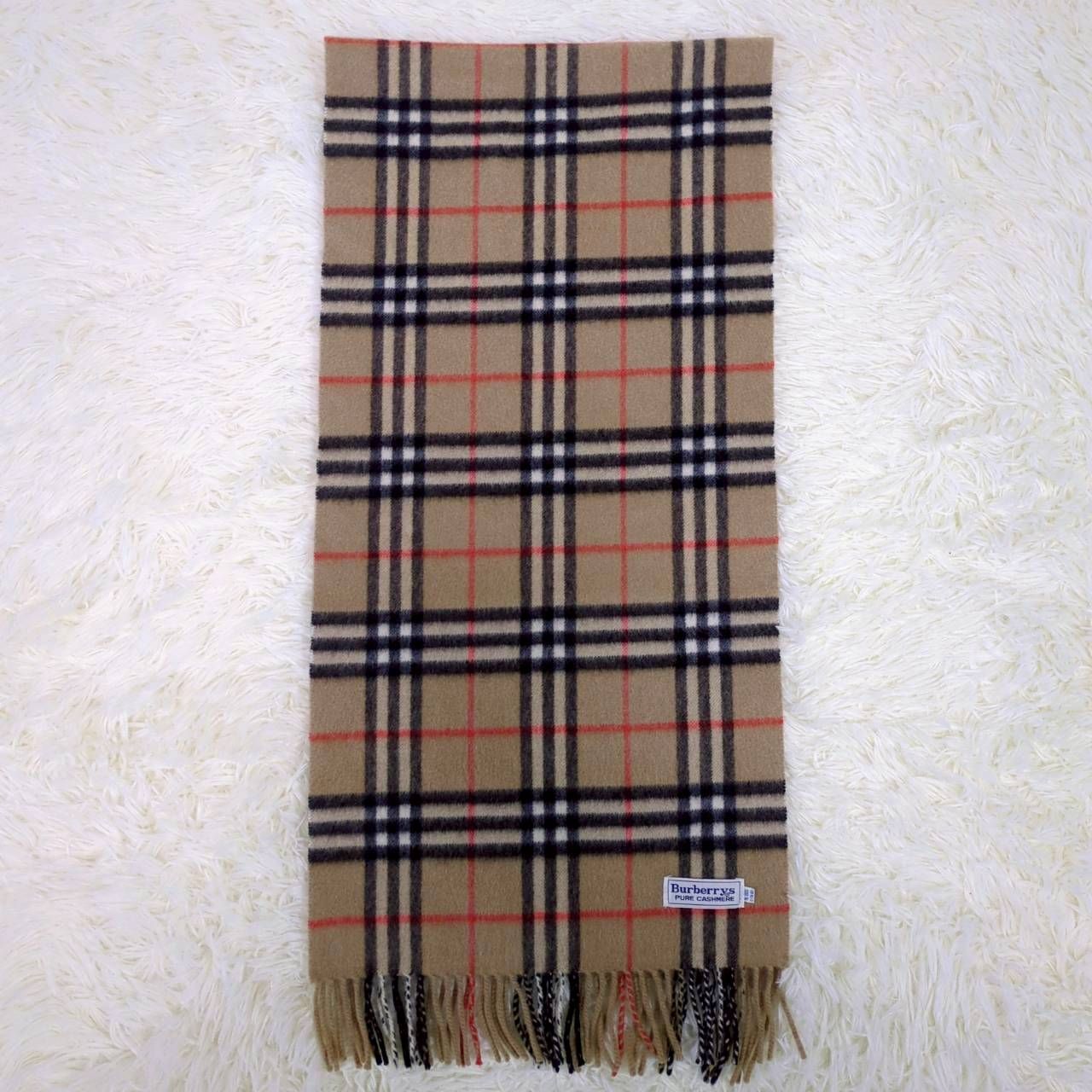 バーバリーズ バーバリー マフラー カシミヤ100％ ノバチェック