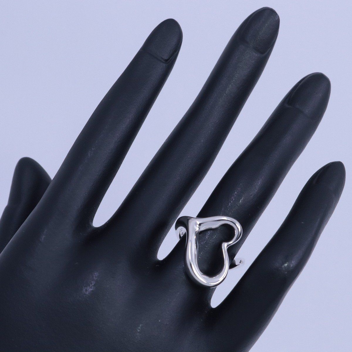 美品】TIFFANY＆Co. ティファニー オープンハート リング 指輪