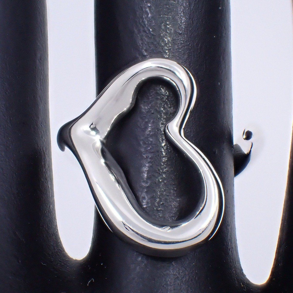 ティファニー　オープンハート　リング　12号　シルバー 美品】TIFFANY＆Co. ティファニー オープンハート リング 指輪