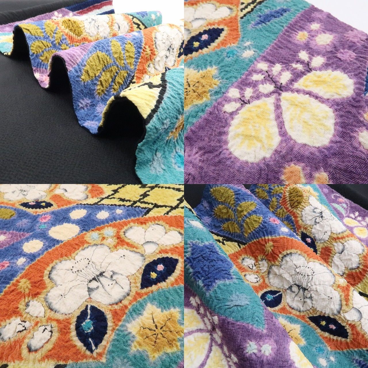 ❁tomihisa❁美品 辻ヶ花 絞り 落款 着物 正絹 作家物“新たな空間を