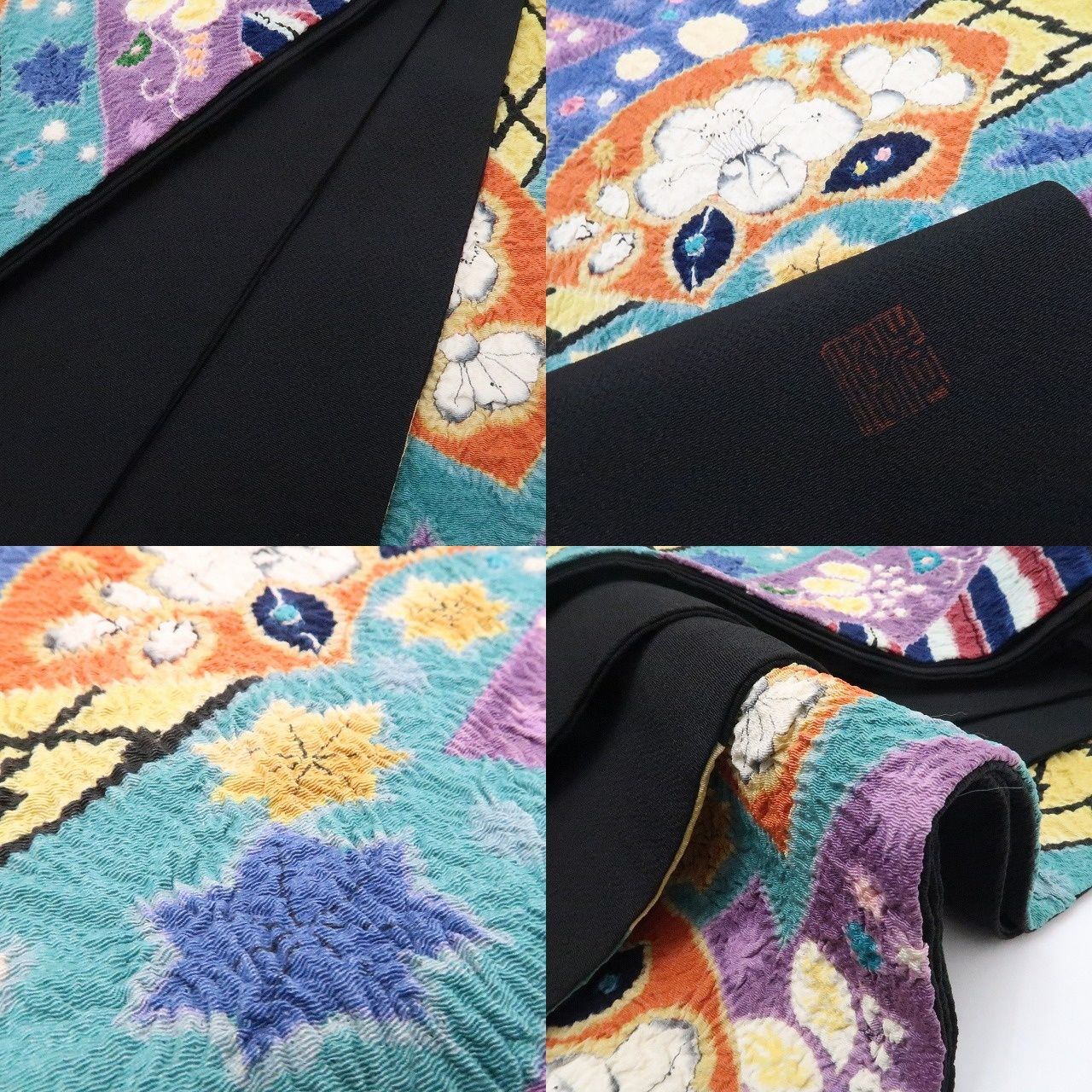 ❁tomihisa❁美品 辻ヶ花 絞り 落款 着物 正絹 作家物“新たな空間を