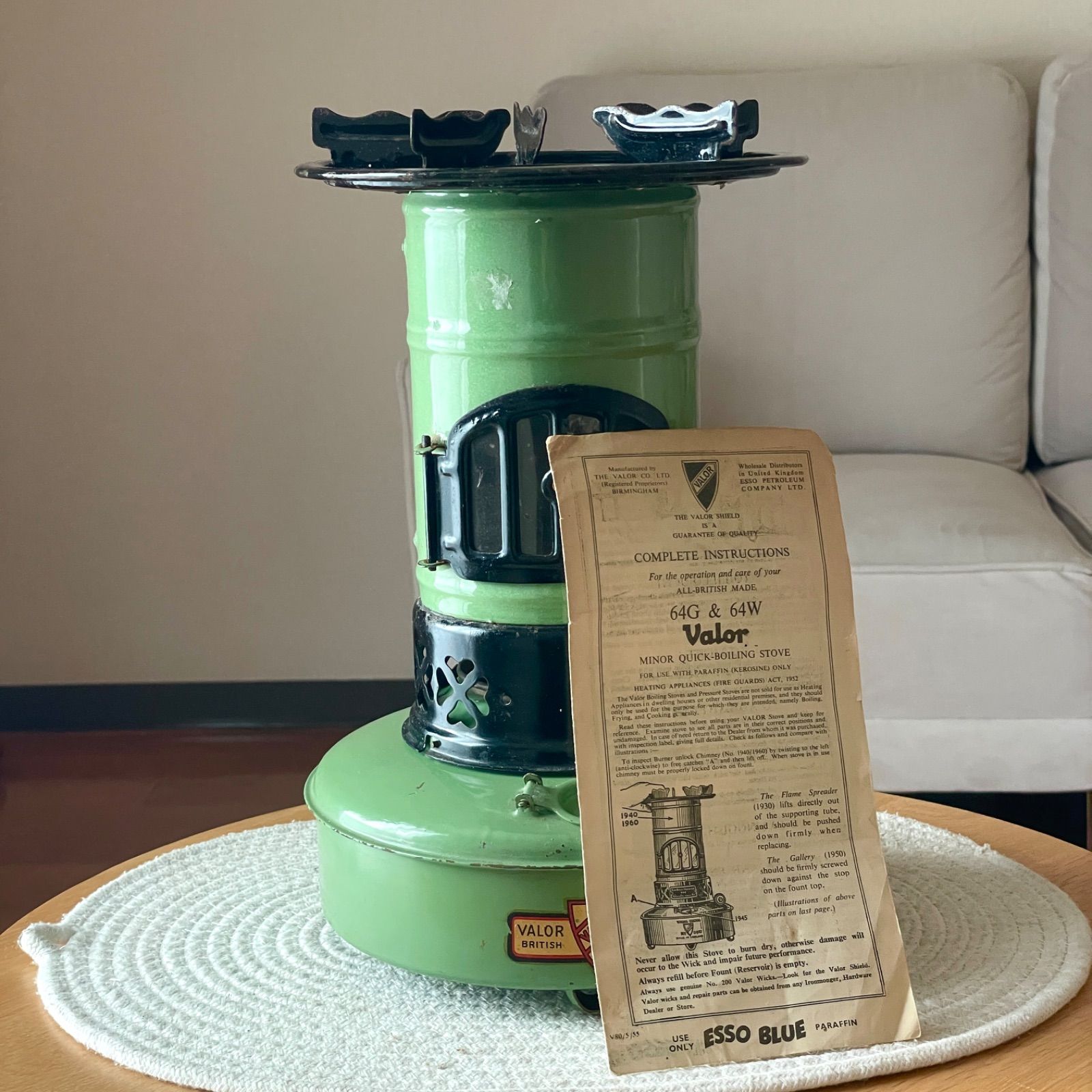 説明書付き！】Valor 64 Minor バーラー 石油ストーブイギリス製