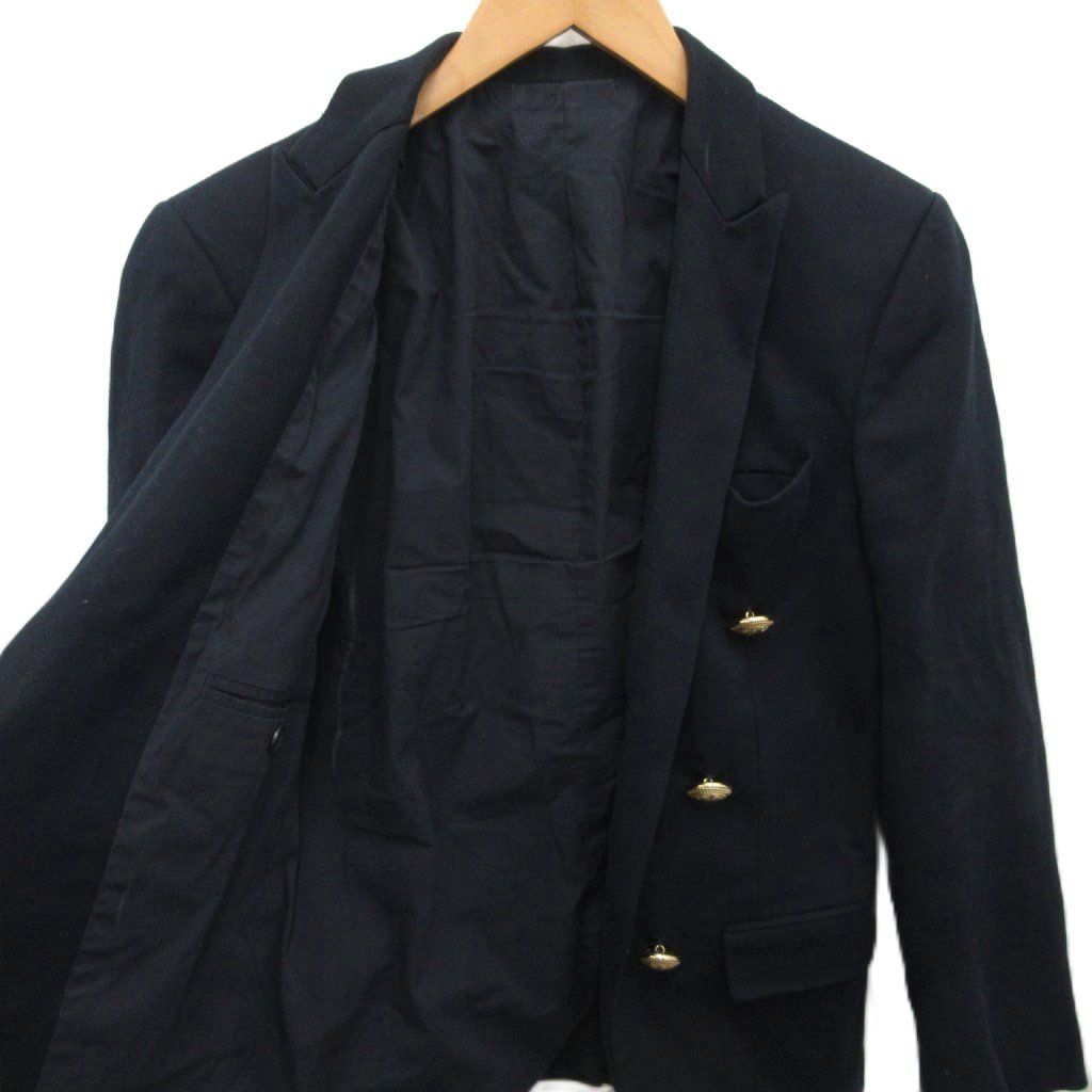 BALMAIN テーラードジャケット 青 バルマン BALMAIN テーラードジャケット ブレザー 紺ブレ メタルボタン