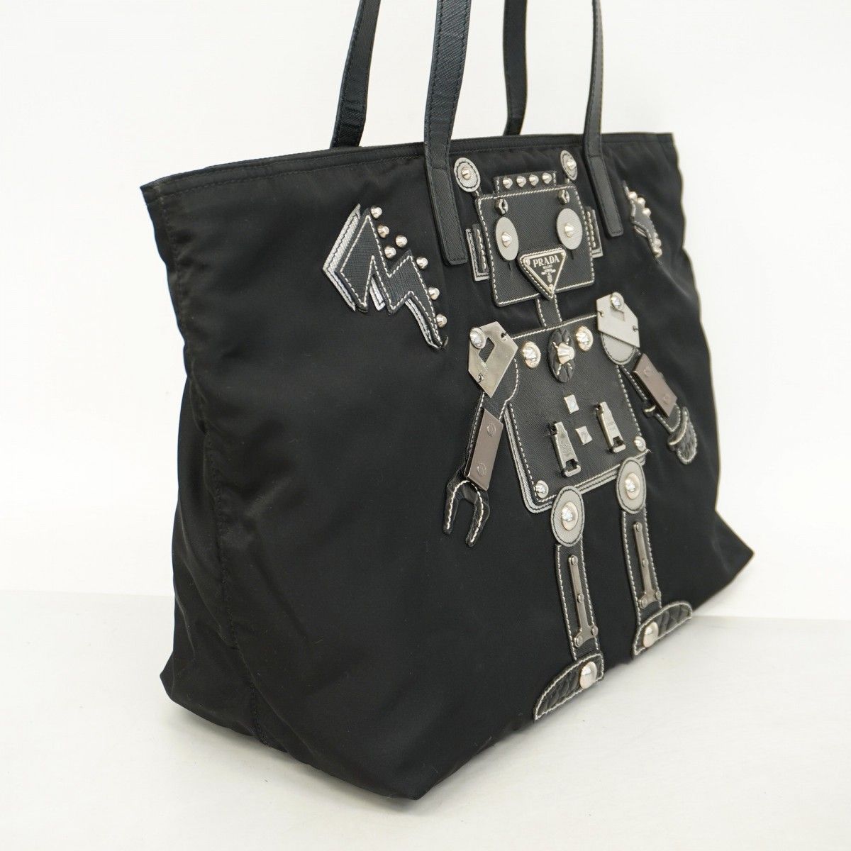 5pd5417】プラダ トートバッグ テスート ロボット ナイロン ブラック