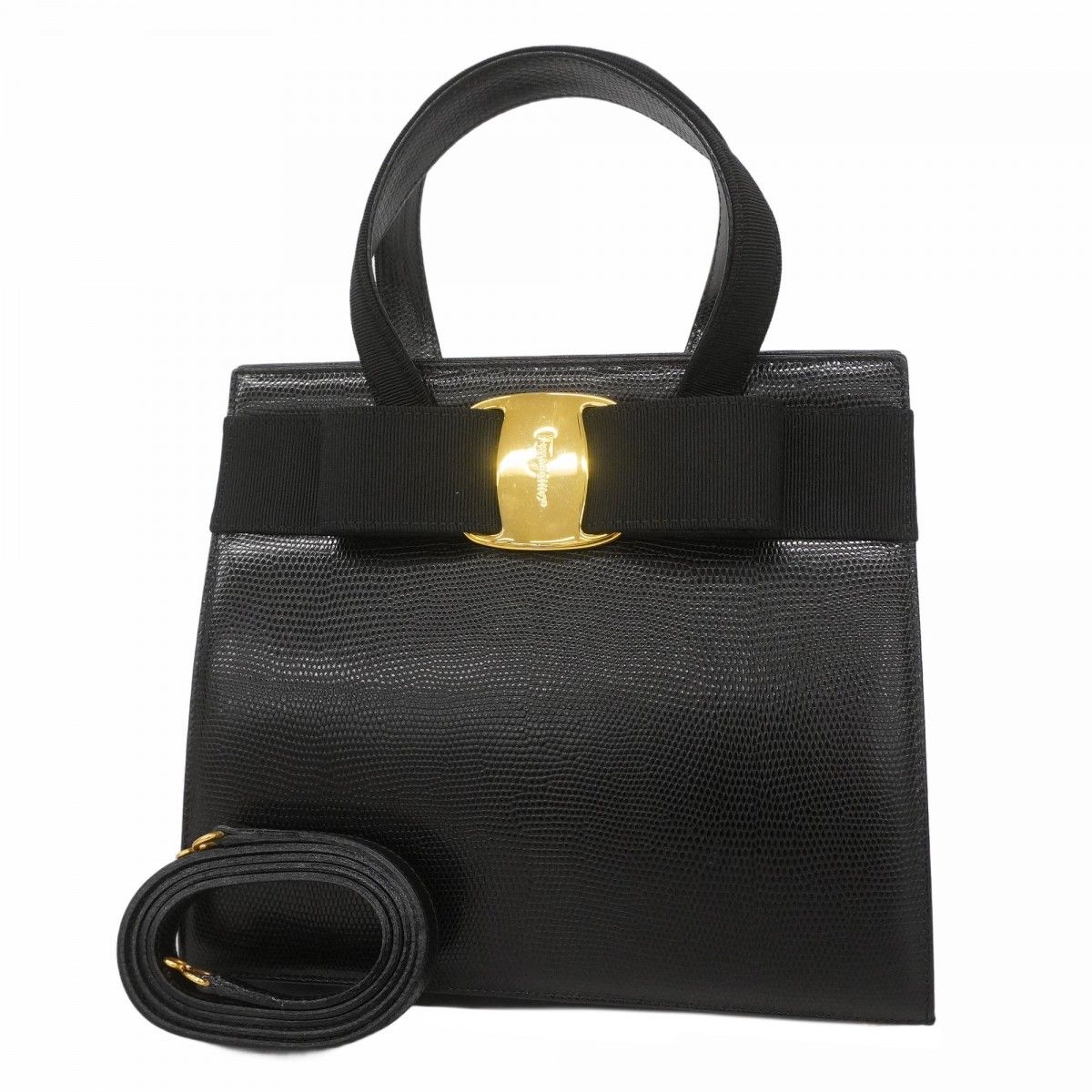 5pd5155】サルヴァトーレフェラガモ ハンドバッグ ヴァラ レザー