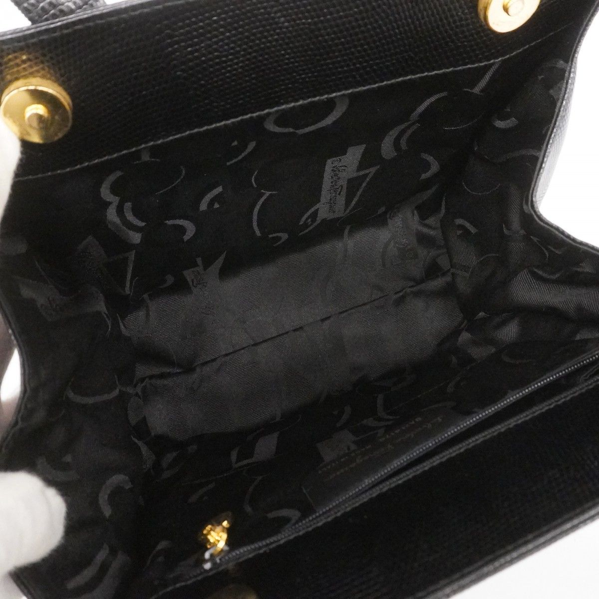 5pd5155】サルヴァトーレフェラガモ ハンドバッグ ヴァラ レザー