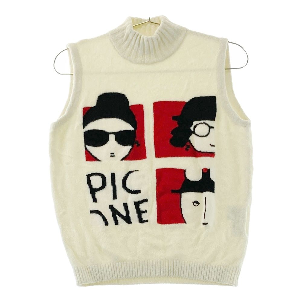 サイズ：1 PICONE CLUB ピッコーネクラブ ニットベスト ホワイト系