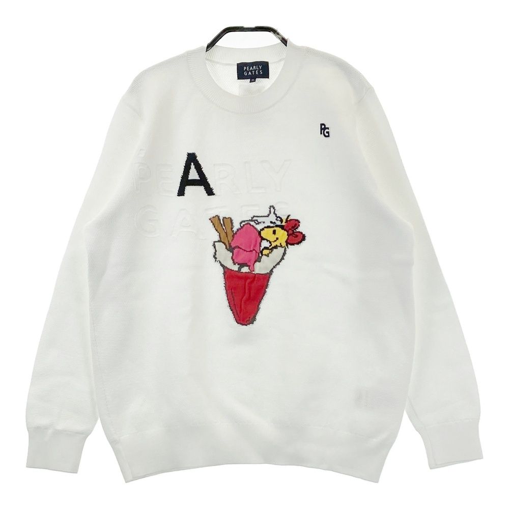 Pearlygates パーリーゲイツ　スヌーピー ニット　セーター　メンズ　5 サイズ：4 PEARLY GATES パーリーゲイツ ×PEANUTS 2024年モデル ニット