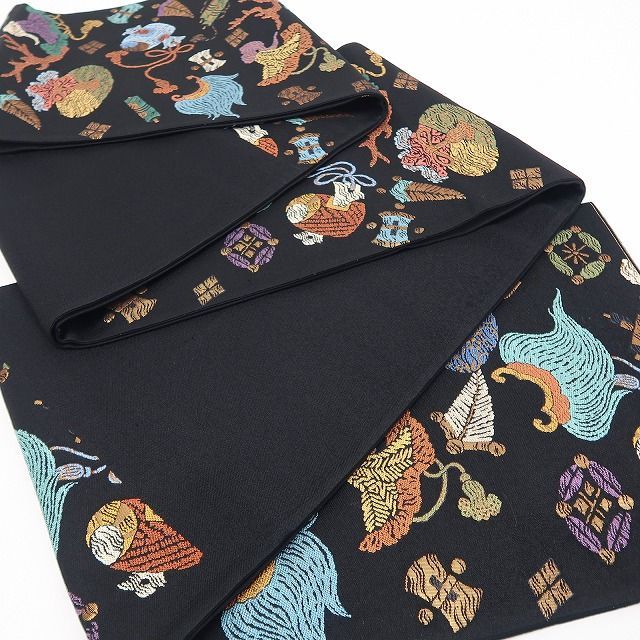 鈴乃屋　宝尽くし　高級六通袋帯　落ち着いた色味　結婚式　お正月　お祝い事に 2026年最新】宝尽くし 袋帯の人気アイテム - メルカリ