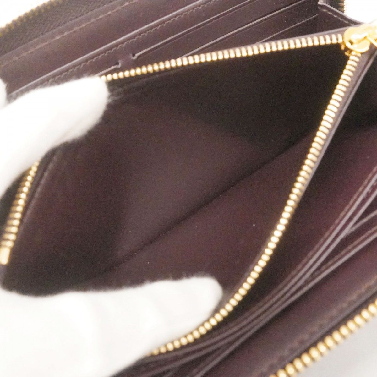 5pd5569-k】ルイヴィトン 長財布 ヴェルニ ジッピーウォレット M90416