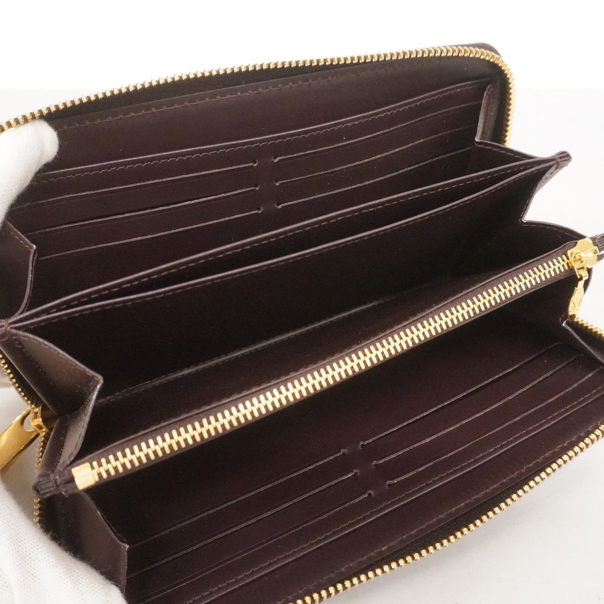 5pd5569-k】ルイヴィトン 長財布 ヴェルニ ジッピーウォレット M90416