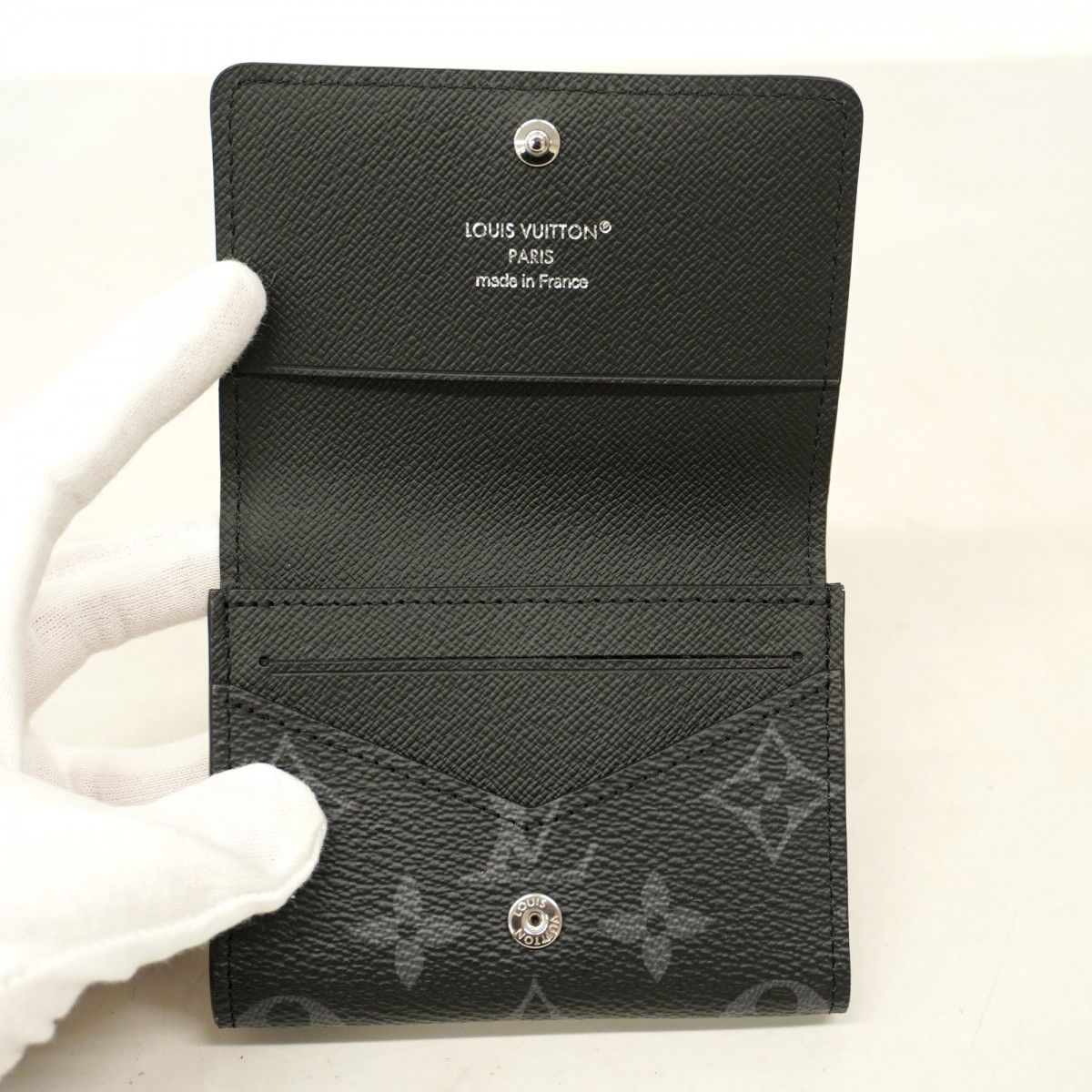 5pd5632-k】ルイヴィトン 名刺入れ モノグラム・エクリプス アンヴェ