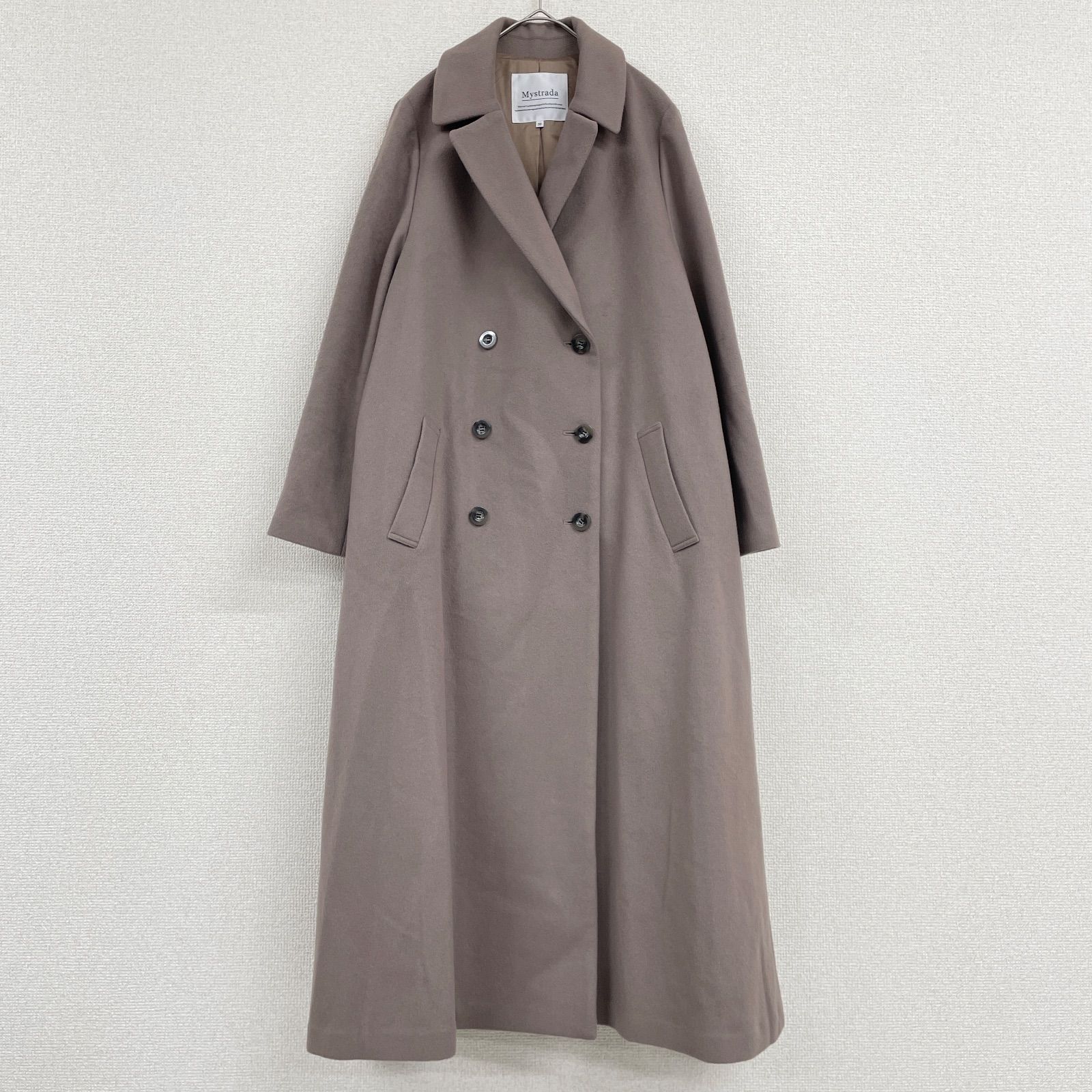 Mystrada マイストラーダ ロングコート チェスター ダブル ベルト