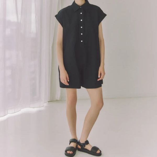 ADAM ET ROPE アダムエロペ 24SS 逸品・サステナブル シャツロンパース