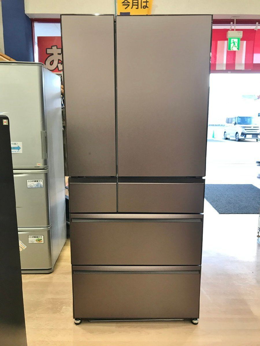 売れました 冷蔵庫 MR-WXD70G-XT1 ブラウン 700L 2022年製 フレンチドア 三菱